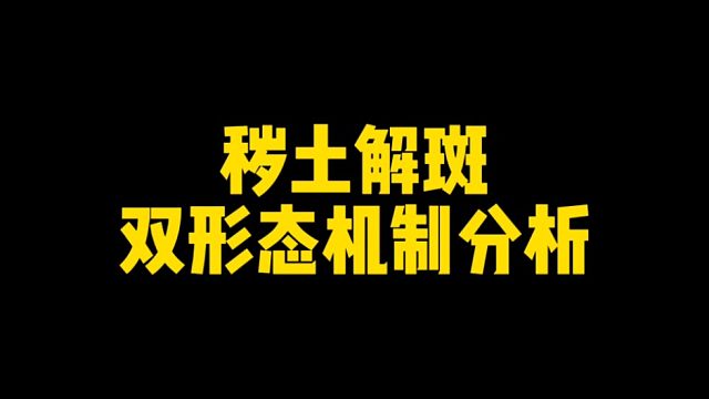 秽土解斑双形态技能机制分析，来点细节的
