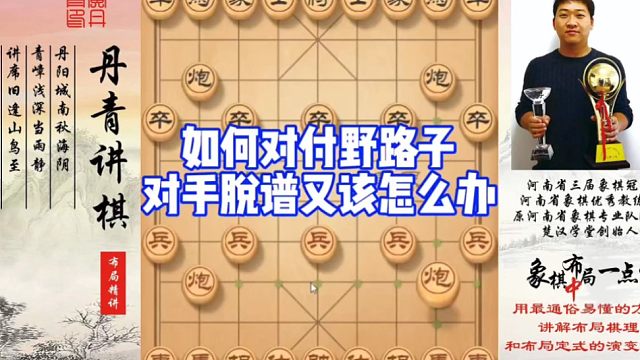 如何对付野路子？对手脱谱又该怎么办？如何快速提升象棋水平系统学棋？如何学习布局，中局，残局？少走弯路