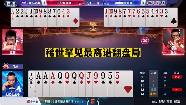 斗地主：稀世罕见最离谱翻盘局！铁牌闯关撞上钢炮！结局吓哭解说