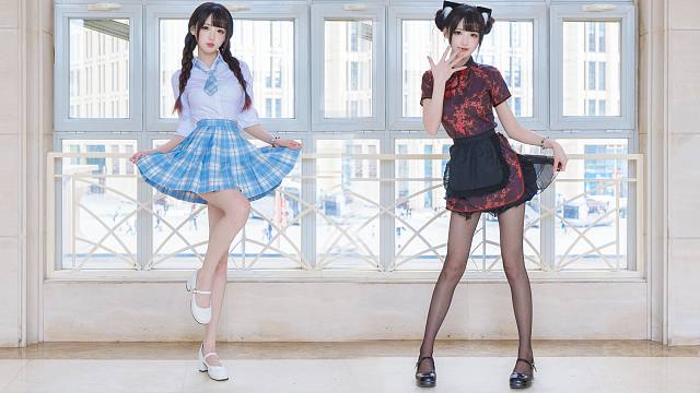 jk妹 VS 中华娘