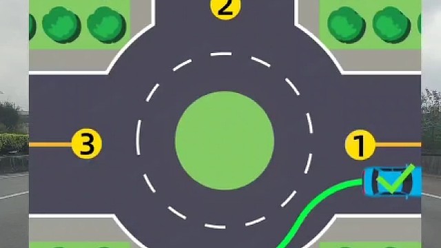 新手走环岛一脸懵？这个视频全教会你 #环岛 #新手上路 #驾驶技巧 #交通规则