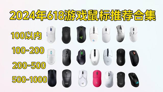 【618鼠标推荐】2024年618电竞鼠标值得推荐多达25款 | 有线/无线游戏鼠标 | 80-10