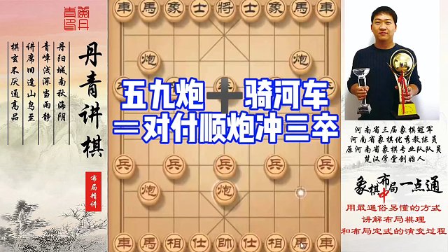 五九炮骑河车＝对付顺炮冲三卒！如何快速提升象棋水平系统学棋？如何学习布局，中局，残局？少走弯路，真心