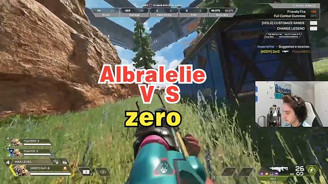 [APEX]当两个顶级键鼠转战手柄！双视角Zero与Albralelie的手柄靶场之争！
