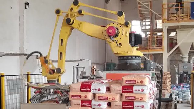 水材料码垛机，自动搬运码垛机器人