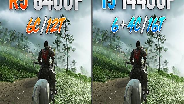 R5 8400F vs i5-14400F  CPU对比（1080P分辨率测试，显卡为RTX 409