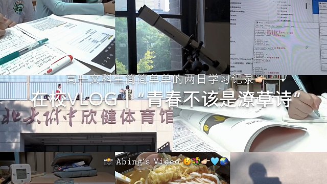 Study Vlog｜“青春不该是潦草诗”｜高一文科生两日记录