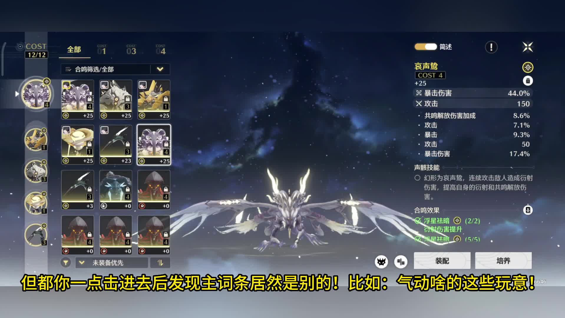 鸣潮-漂泊者准毕业面板