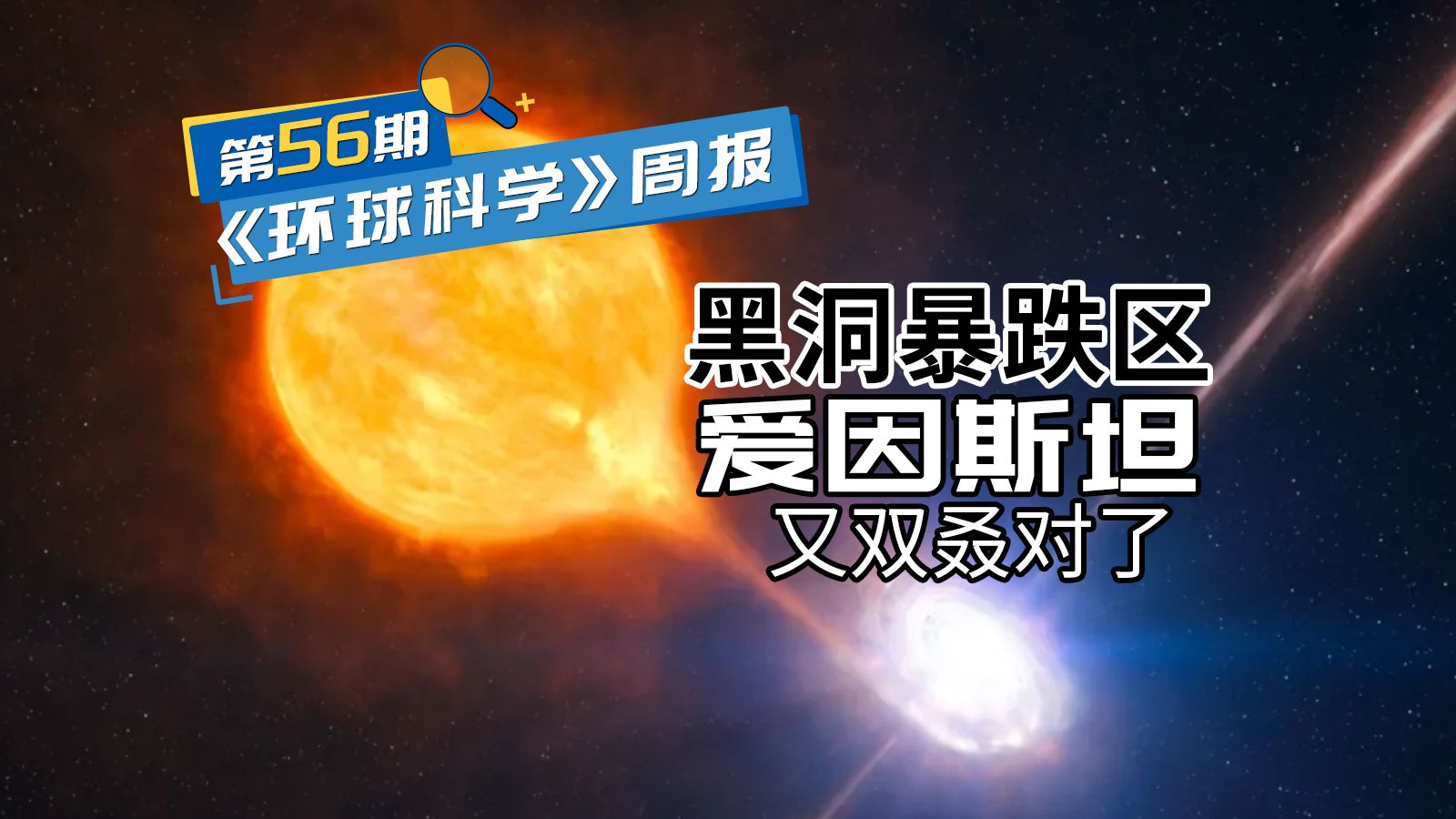 爱因斯坦又双叒对了，天文学家证实黑洞存在暴跌区｜《环球科学》周报056期