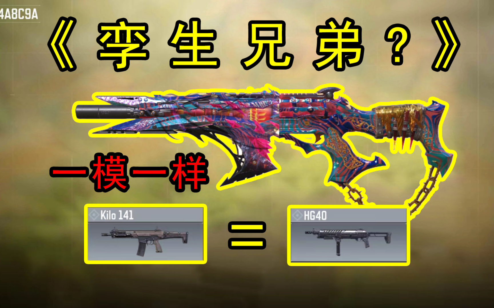 和141平起平坐的一把枪？？使命召唤手游