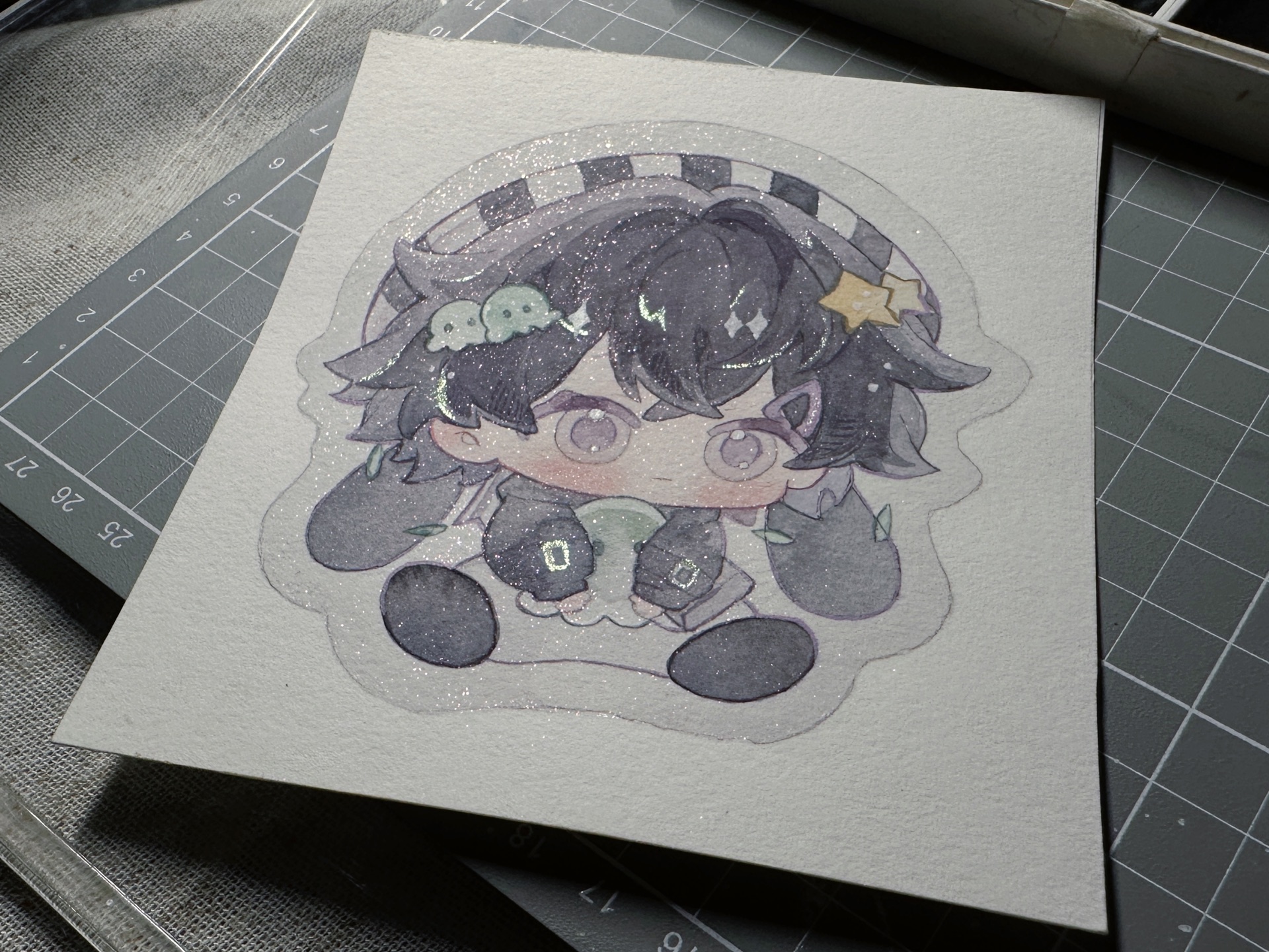 点击就看水彩qq纸片人