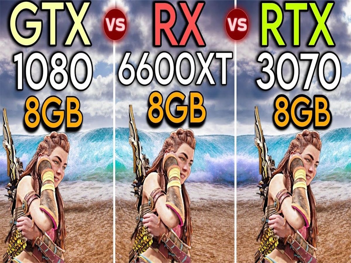 GTX 1080 8G vs RX 6600XT 8G vs RTX 3070 8G  显卡对比（2