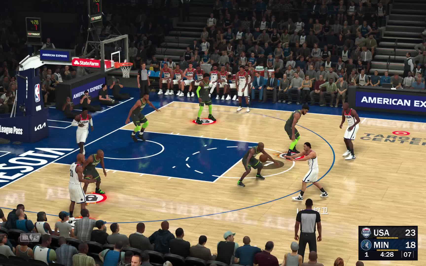 S9赛季 常规赛-梦之队vs森林狼 54-61 上半场