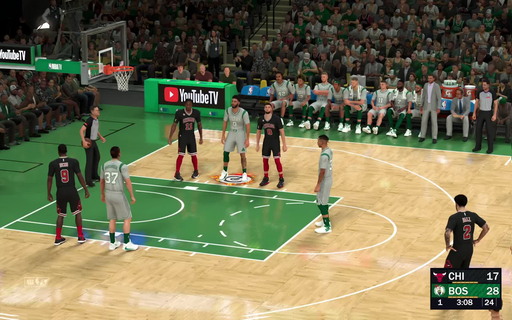 S9赛季 常规赛-公牛vs凯尔特人 53-57 上半场