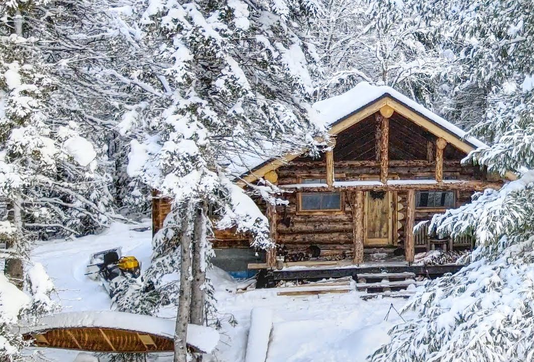 历经整整两年时间，独自在森林里盖出大木屋，终于能够奢华入住了