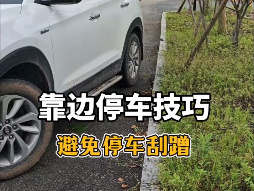 靠边停车避免刮蹭技巧：新手学会这两招，靠边停车避免刮蹭