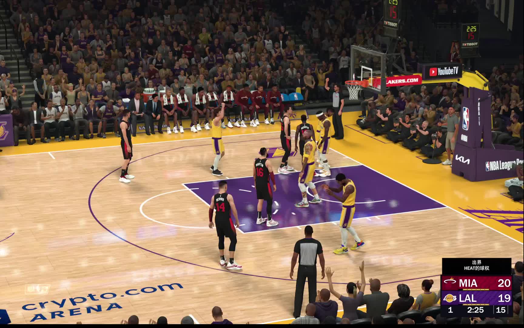 S9赛季 常规赛-热火vs湖人 46-50 上半场