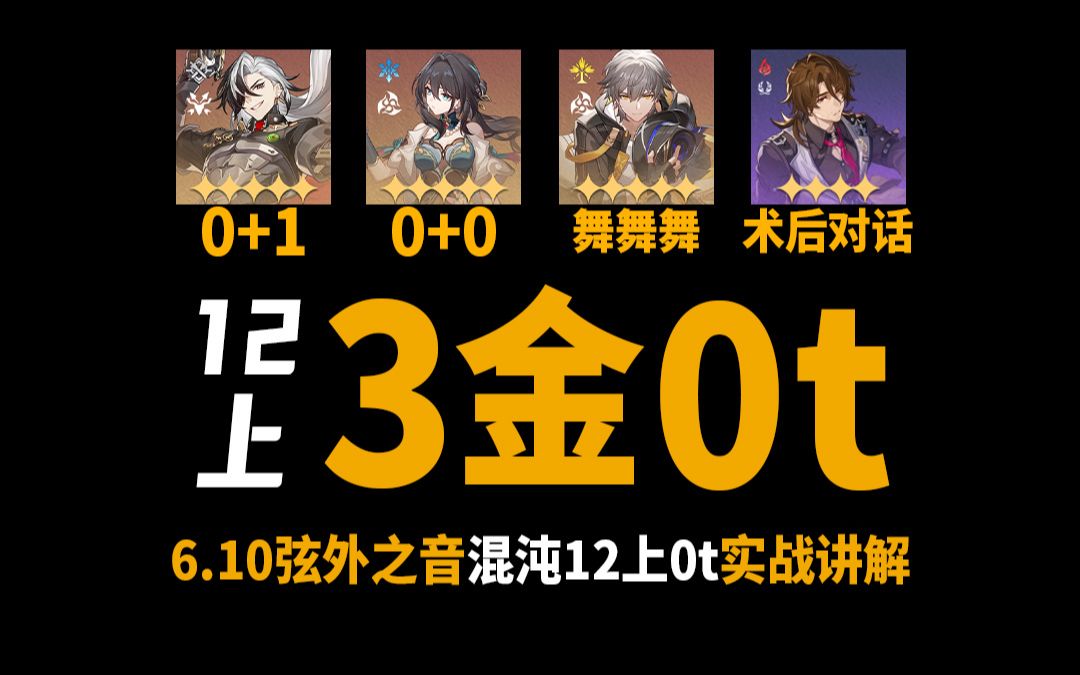 3金成本可用波提欧混沌12上0t，感谢猪队友