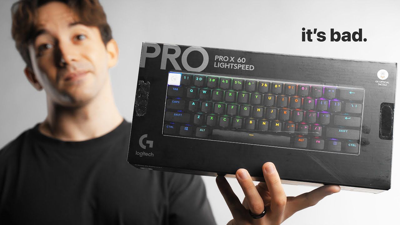 【4K60帧】罗技G PRO X 60 LIGHTSPEED游戏键盘评测：Logitech, wak