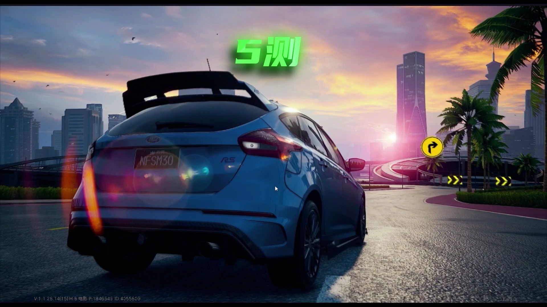 极品飞车集结1测与5测画质对比