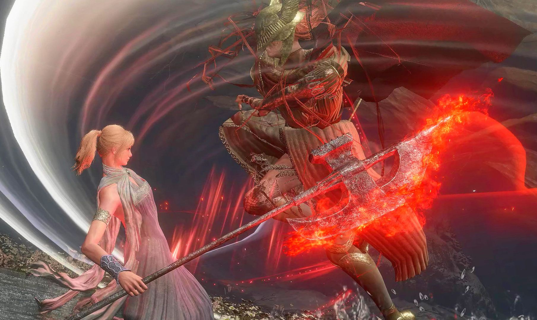 把玛莲妮亚顶在墙角使用旋转击吧 艾尔登法环 黄金树幽影