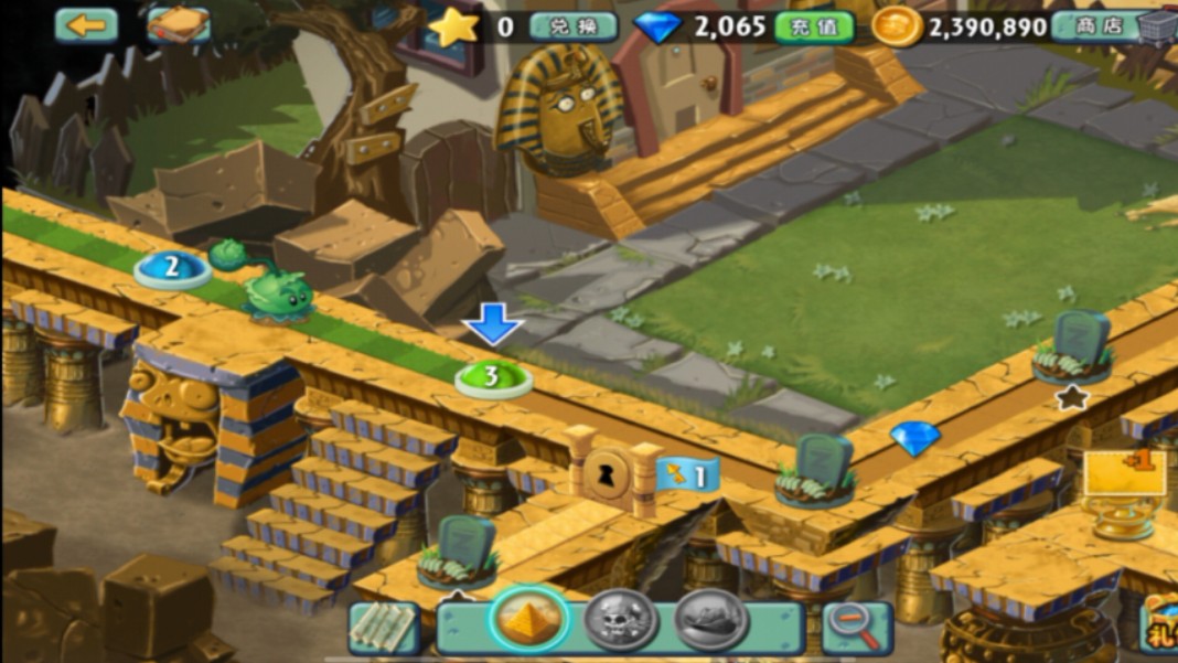 你还记得PVZ2中文版的第一个版本吗