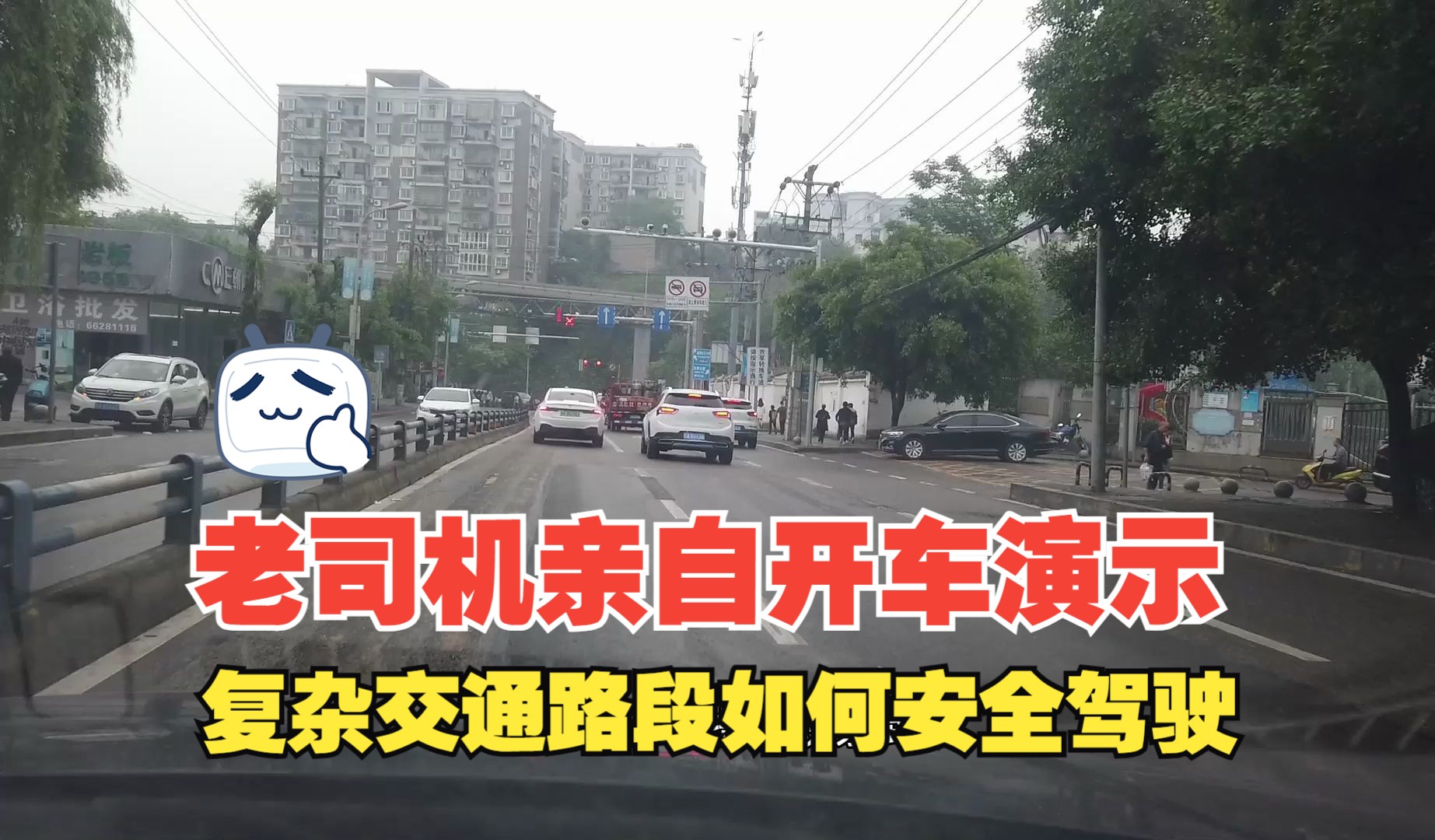 复杂交通路段该如何安全驾驶，老司机亲自开车演示，别开侥幸车