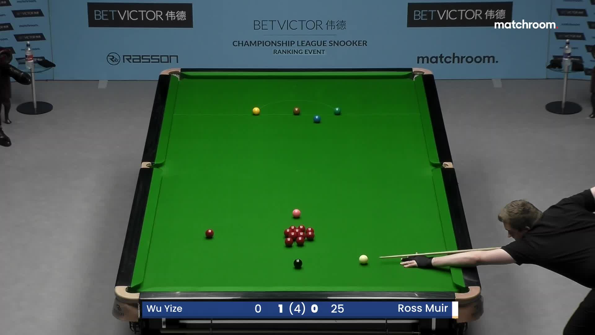 吴宜泽 VS 罗斯·缪尔 2024冠军联赛第1阶段-清流 