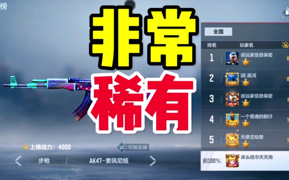 CF手游：你有没有这把AK47-索佩尼娅？