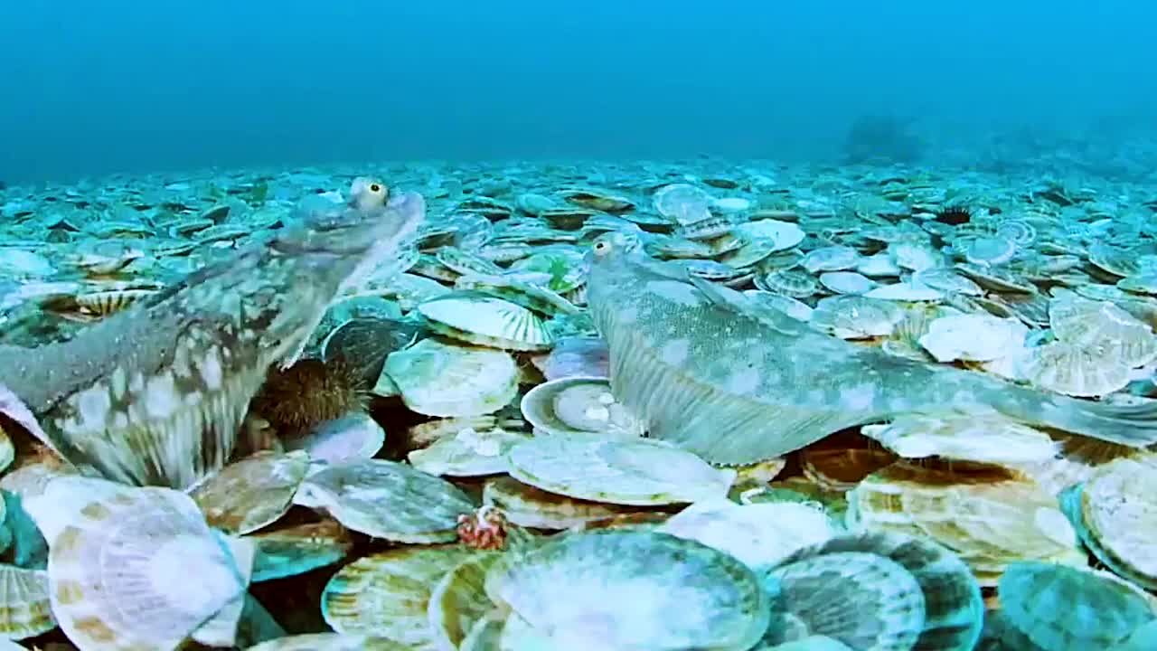 扇贝大量聚集，这得用多少蒜蓉