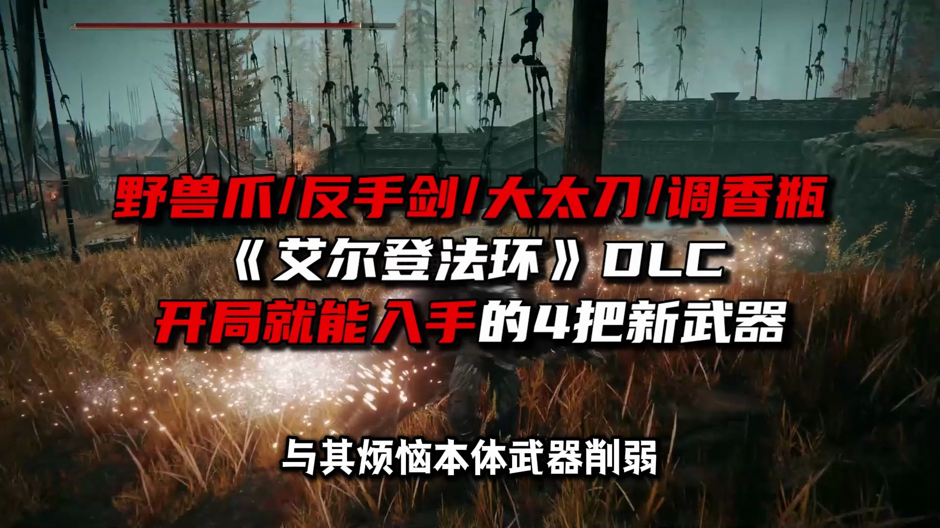 《艾尔登法环》DLC开局就能入手的4把新武器