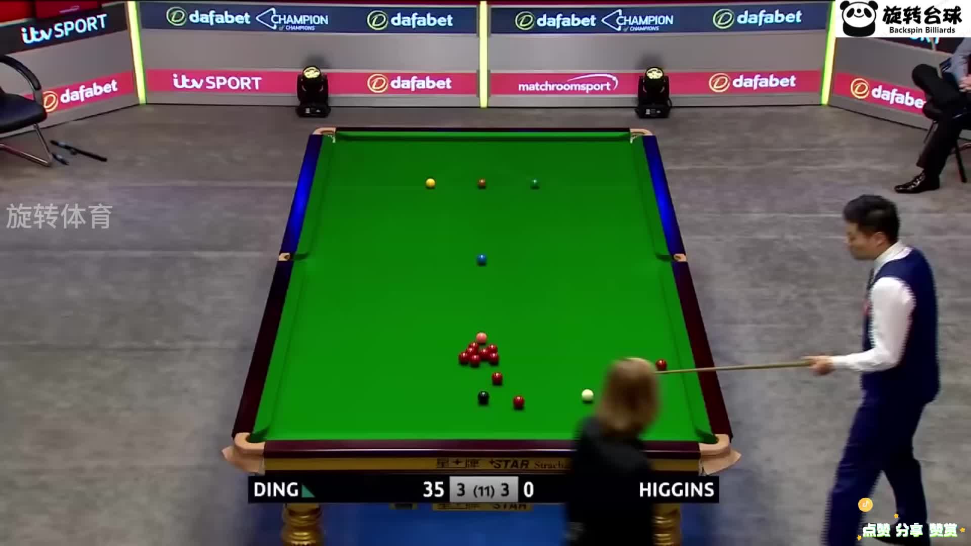 丁俊晖准度惊人，面对巫师希金斯丝毫不除，球迷：一哥风范