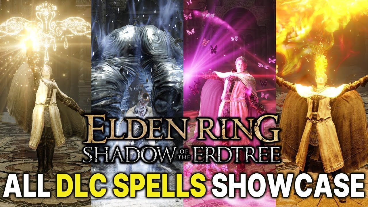 【4K60帧】《艾尔登法环 黄金树幽影》全部42个新祷告与魔法演示 | 英文版 | 作者：Garde