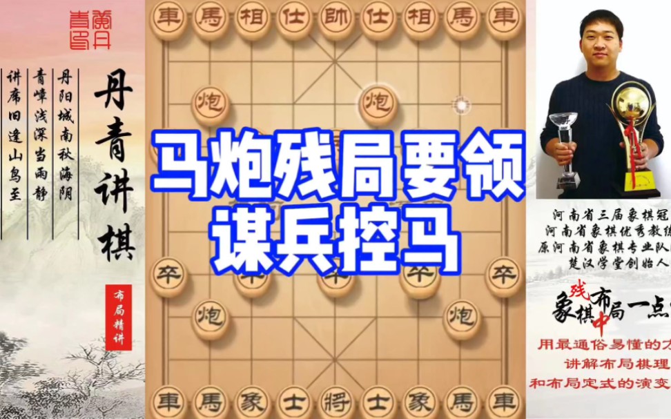 马炮残局要领之谋兵控马！如何快速提升象棋水平系统学棋？如何学习布局、中局、残局？少走弯路，真心教棋，