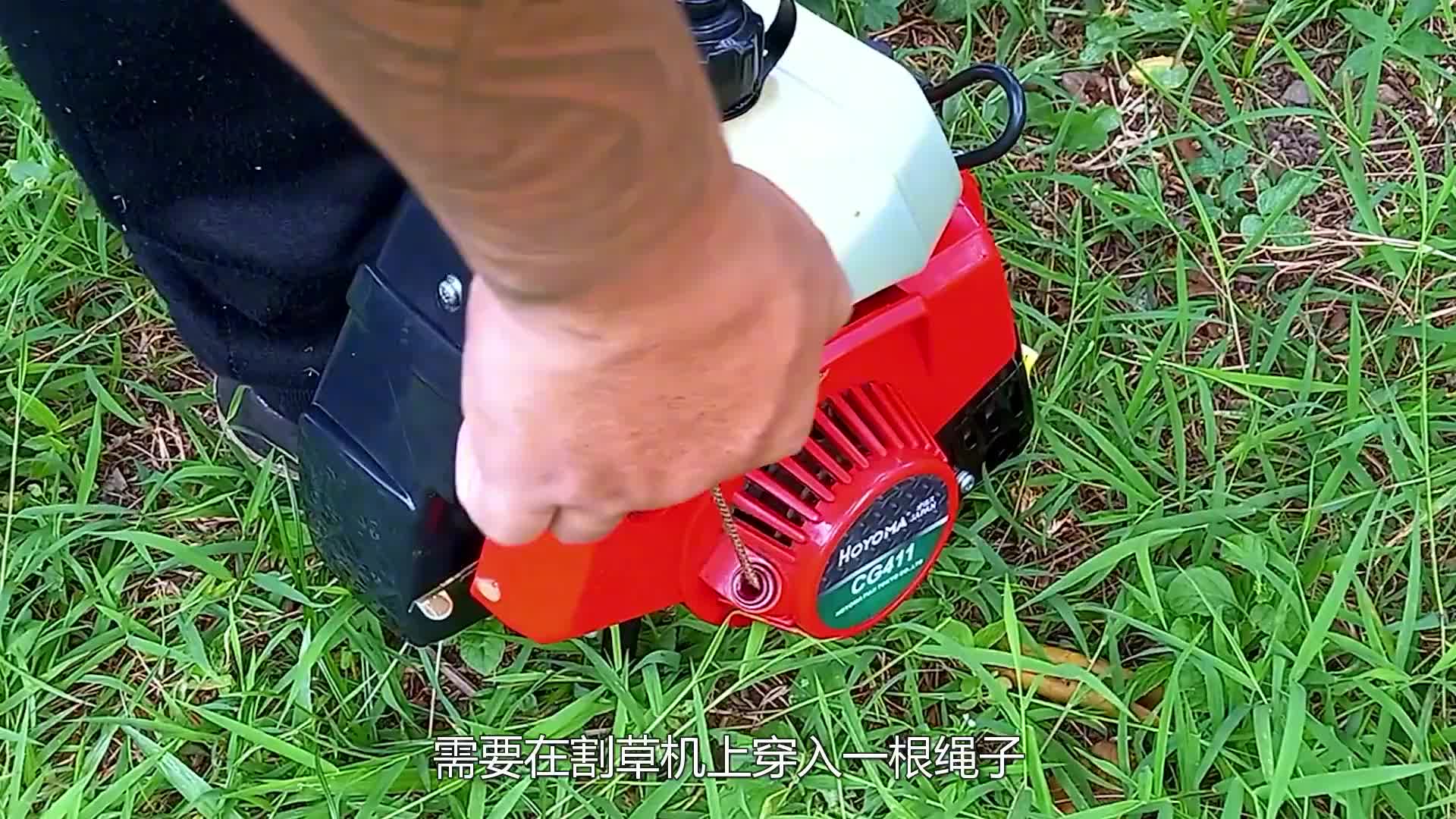 297. 不可思议的绳索割草机，难道绳子比刀片还锋利？看到最后就明白了