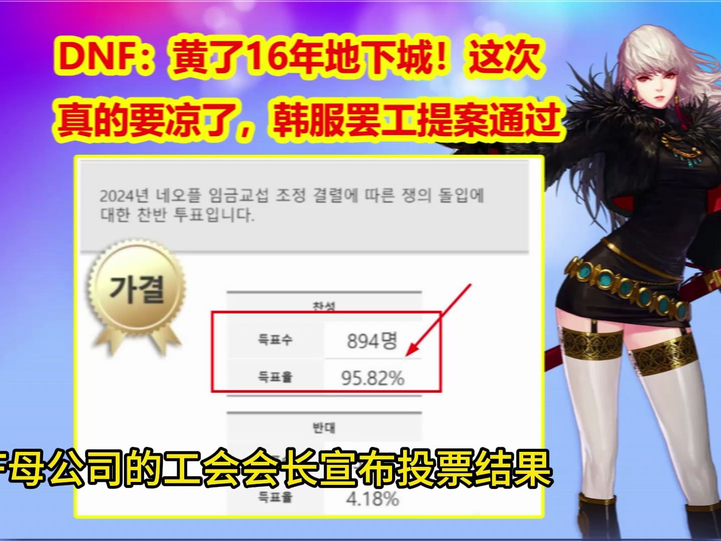 DNF：黄了16年地下城！这次真的要凉了，韩服罢工提案通过
