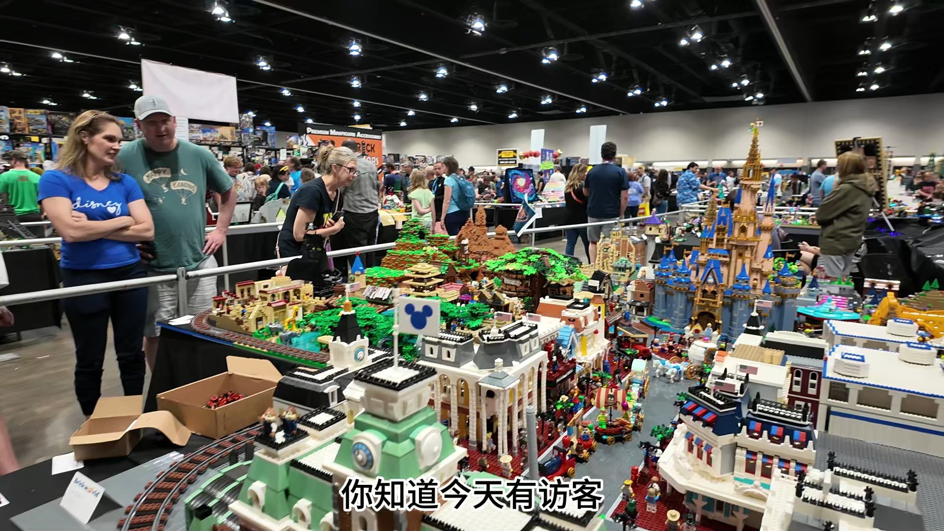 17岁少年用15万块乐高积木花五年时间拼出的巨大迪士尼魔法世界沙盘！【BrickWorld2024】