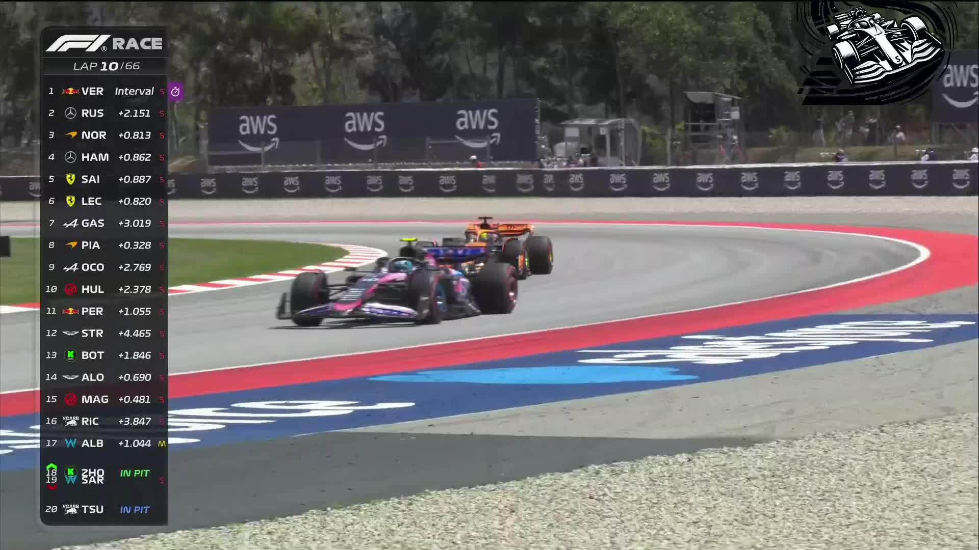 F1 2024 西班牙正赛1-38圈