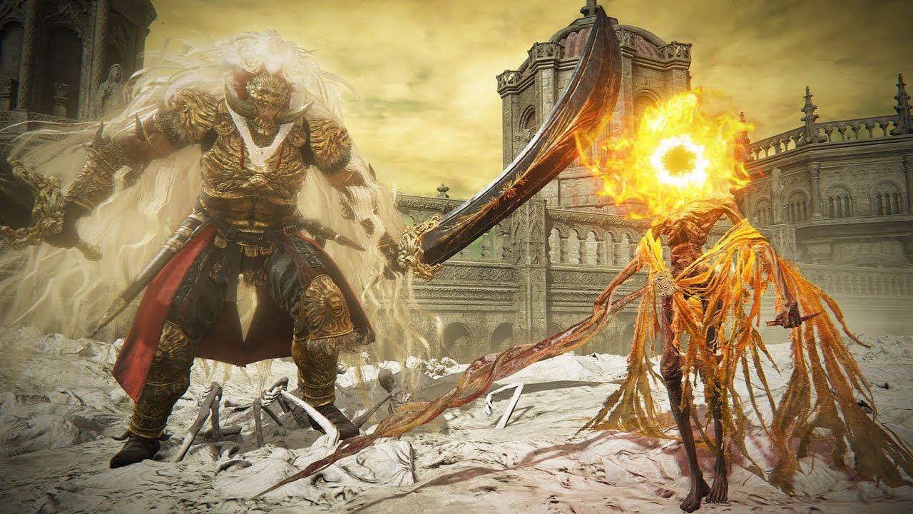 【BvB】《艾尔登法环 黄金树幽影》癫火之王米德拉 vs DLC全部Boss | 作者：EldenR