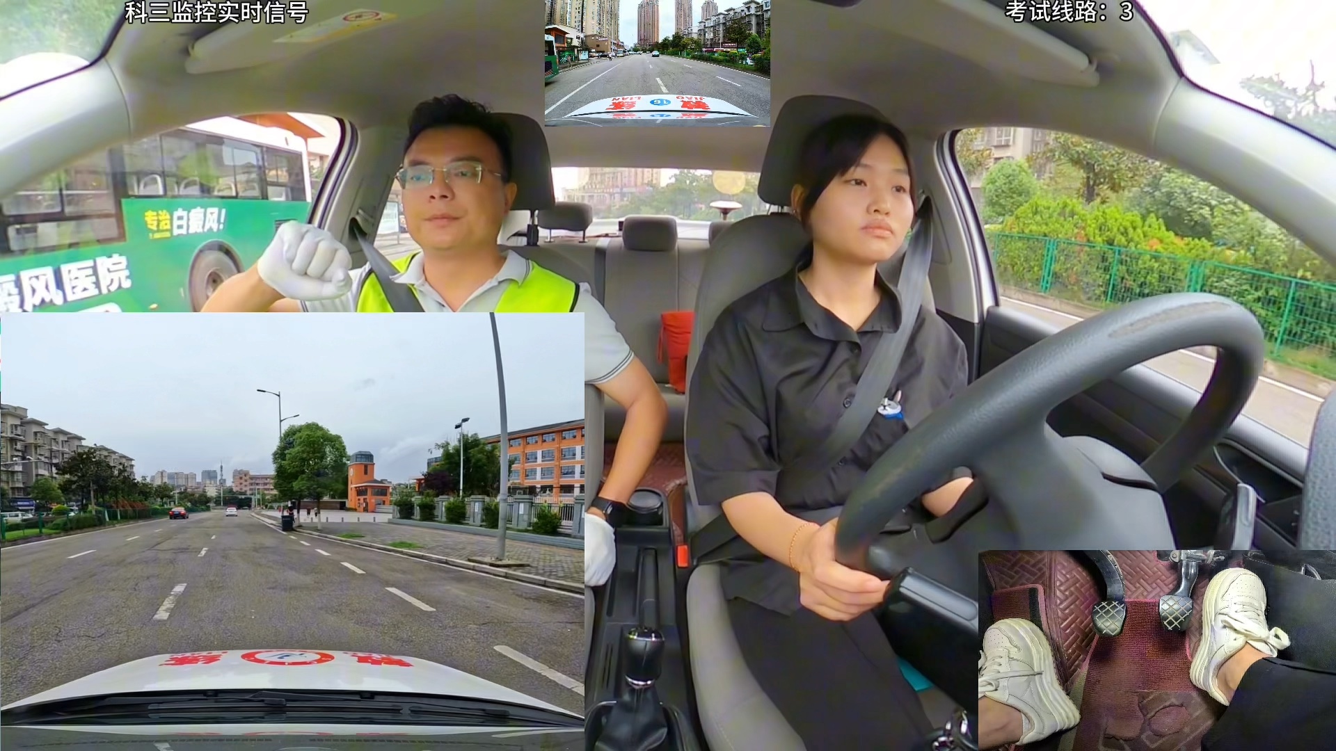 科目三考试全过程，视频有点长，都是细节