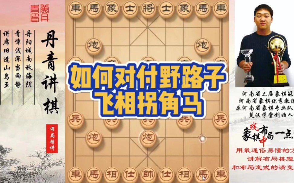 如何对付野路子飞相拐角马？如何快速提升象棋水平系统学棋？如何学习布局、中局、残局？少走弯路，真心教棋