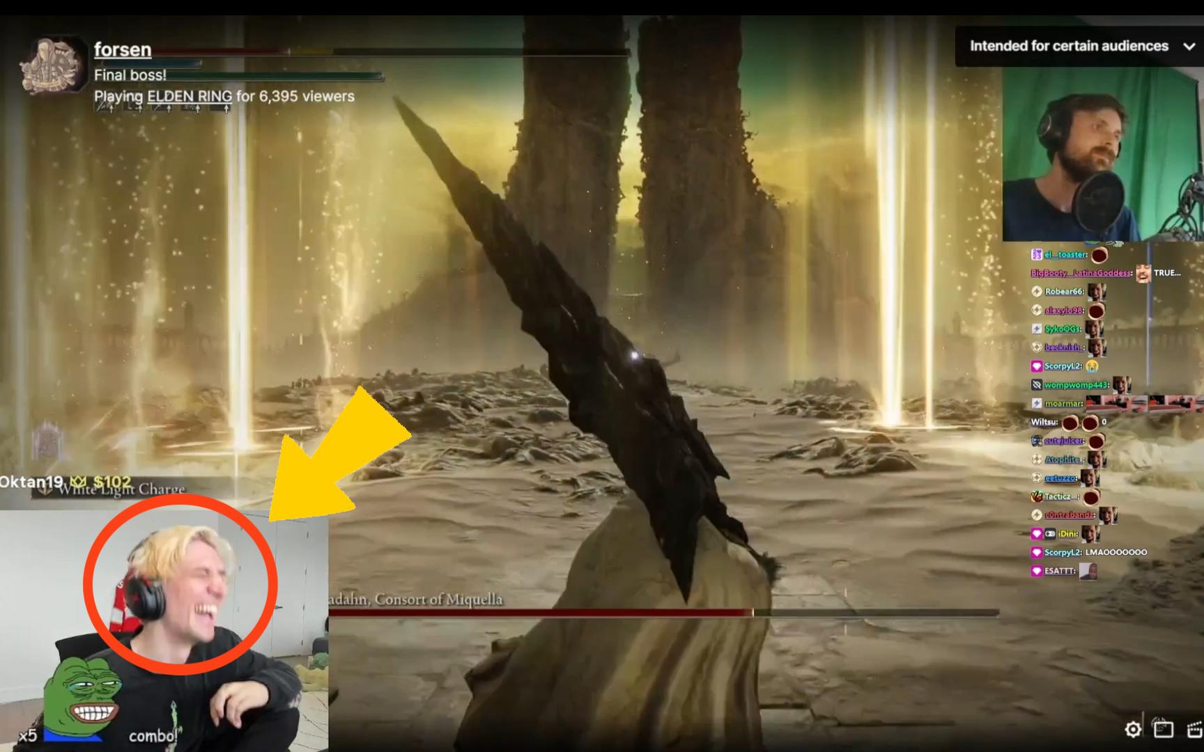 xQc要被forsen直播间的打赏语音笑死了