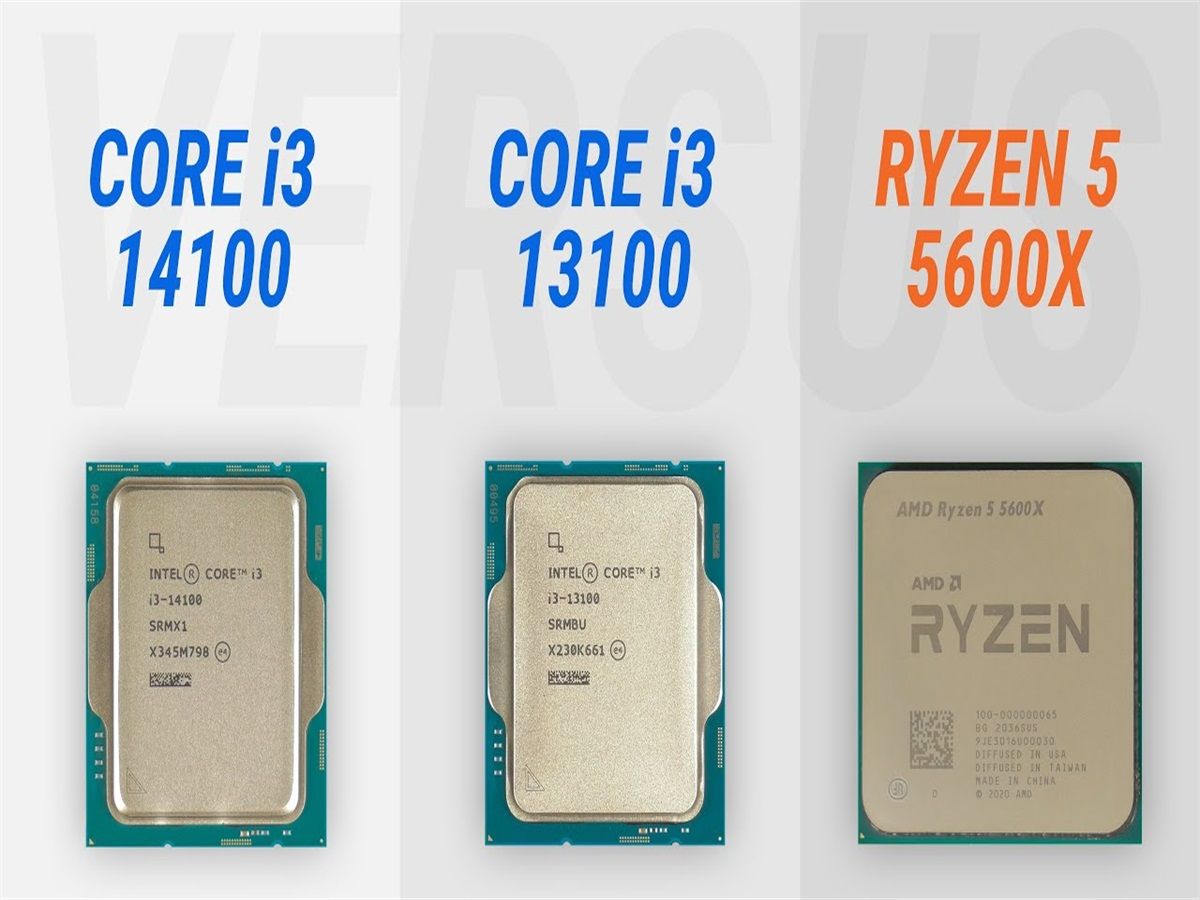 i3-14100 vs i3-13100 vs R5 5600X  CPU对比（1080P分辨率测试