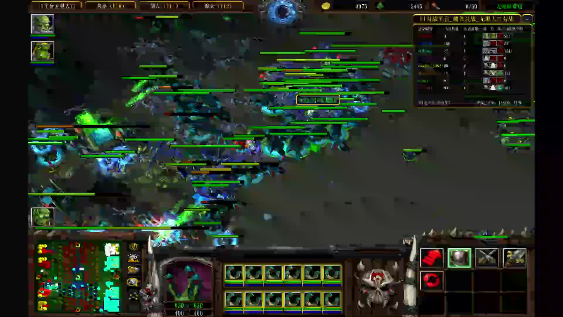 #魔兽争霸3#无限人口古尔丹