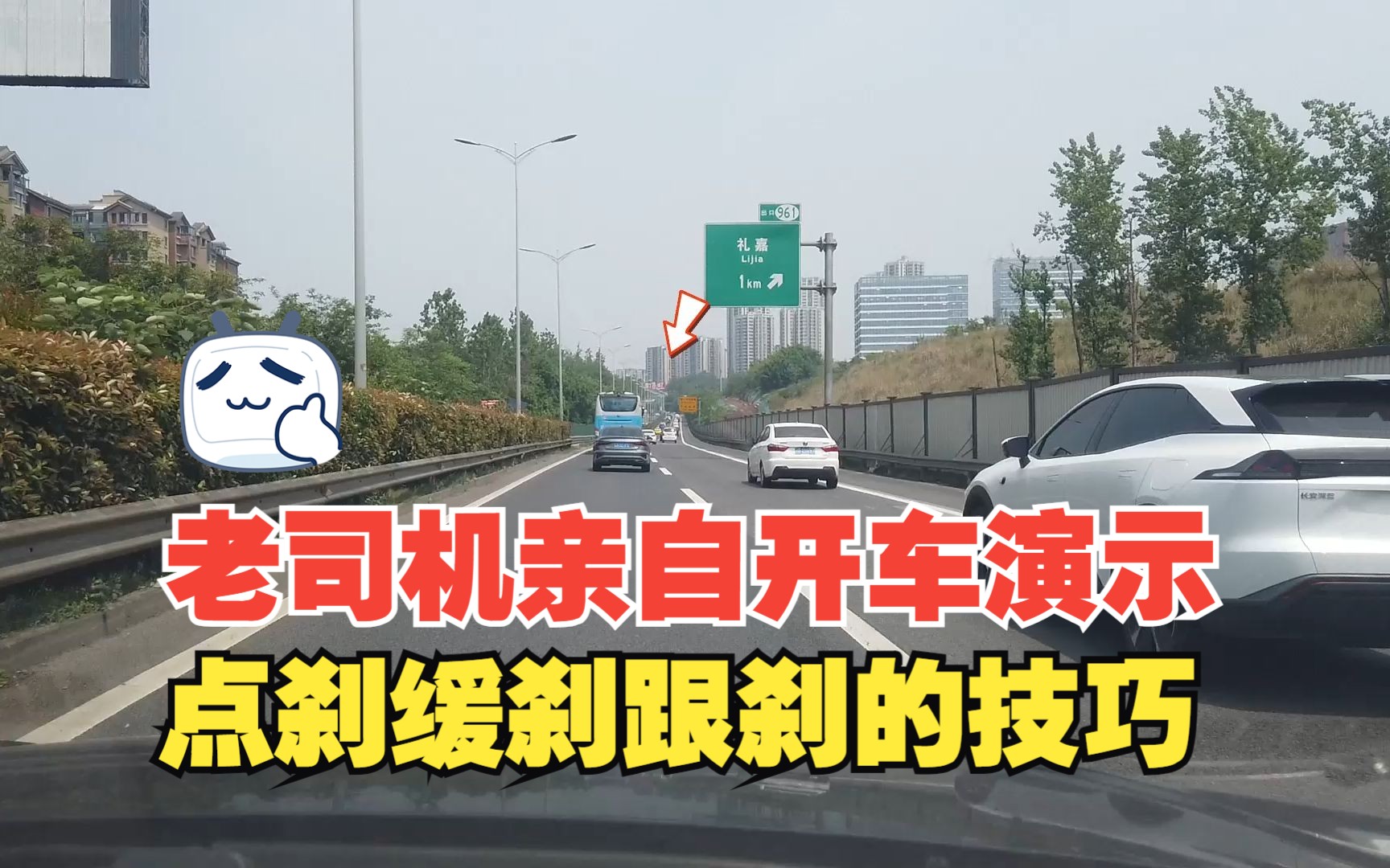 点刹缓刹跟刹的技巧，老司机亲自开车演示，全是开车的安全细节