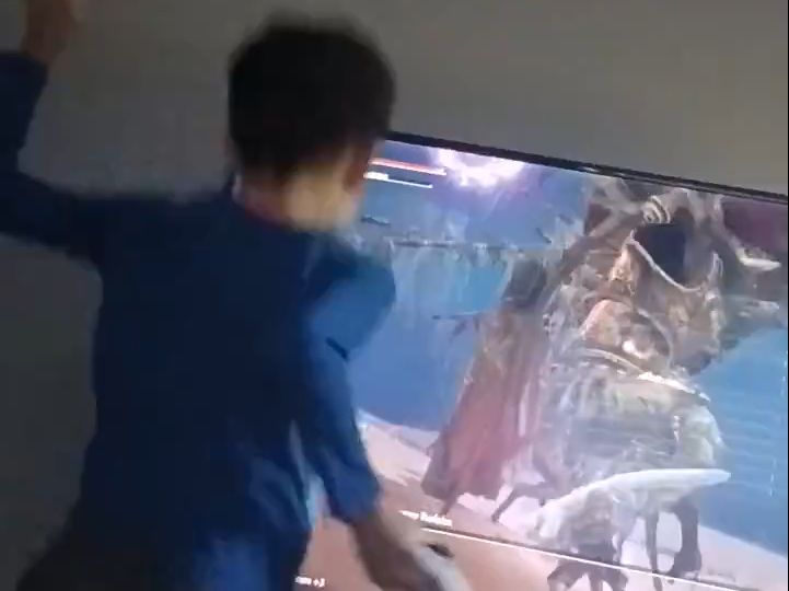 【老头环】国外父亲记录自己自闭症儿子一次打败拉塔恩