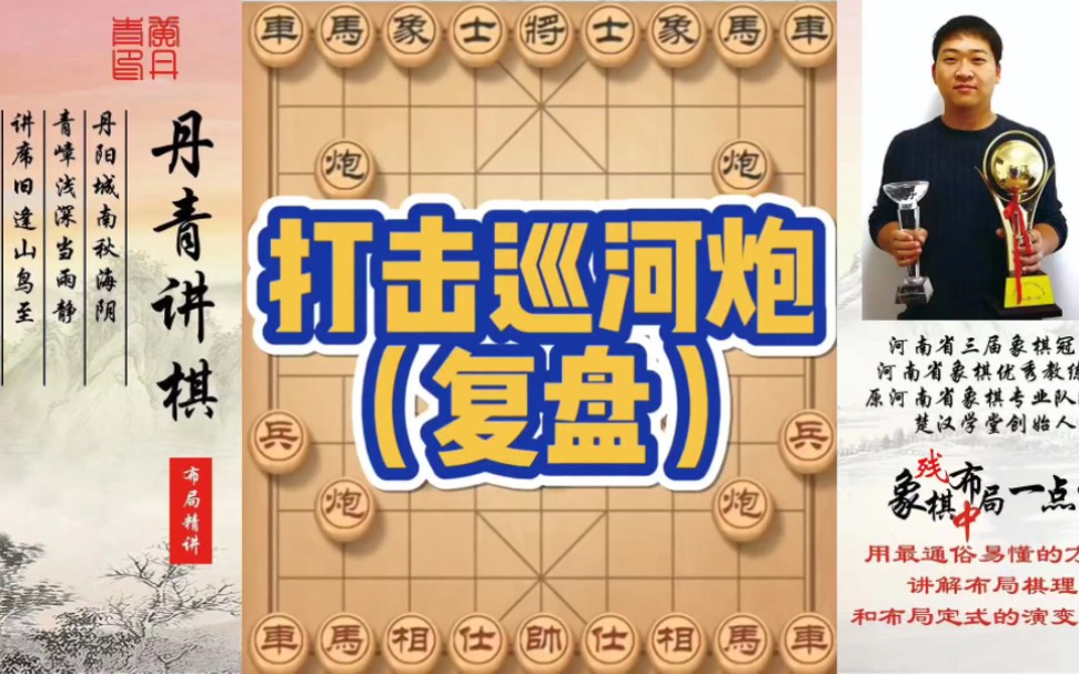 专业打击巡河炮（复盘）！如何快速提升象棋水平系统学棋？如何学习布局、中局、残局？少走弯路，真心教棋，
