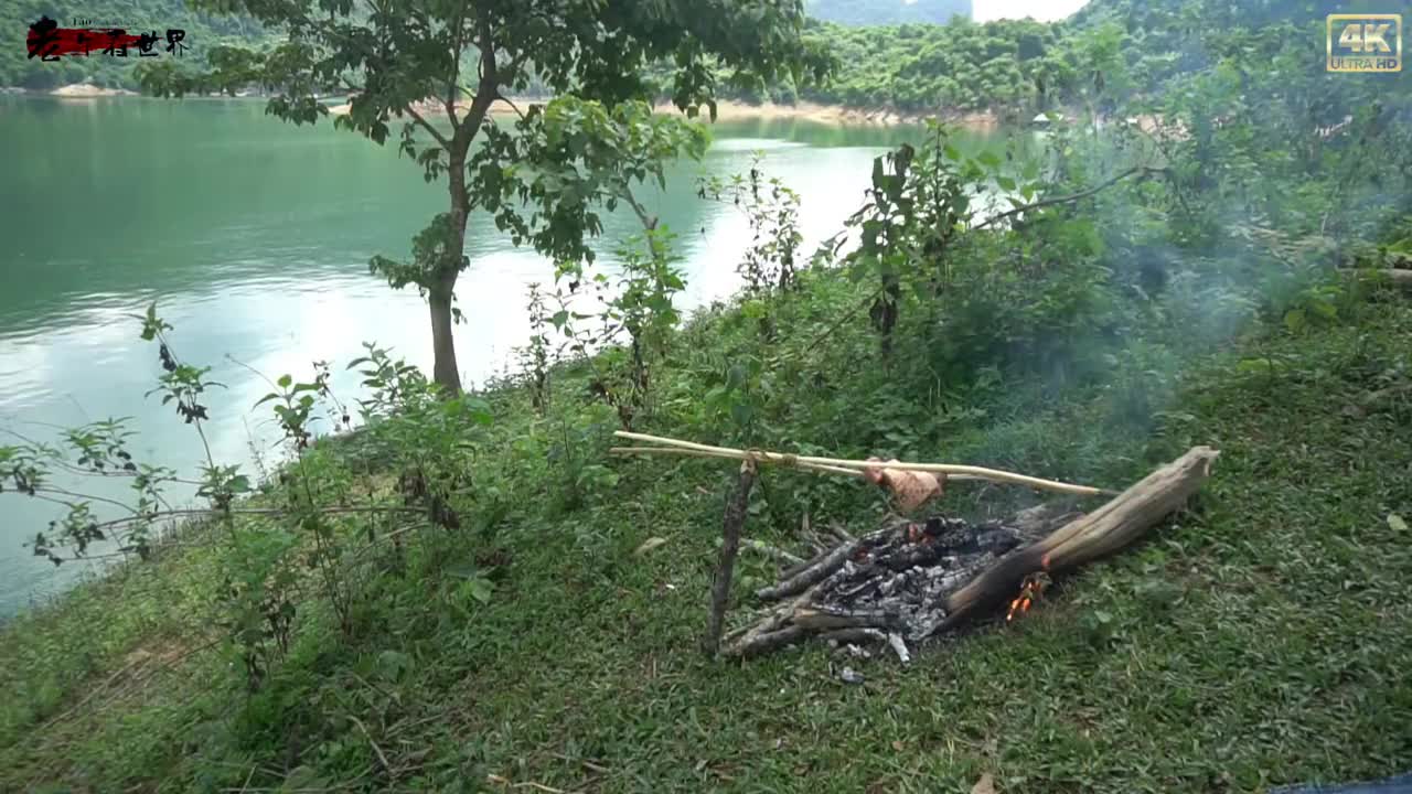 #大山深处自然美山清水秀好风光 #感受大自然的气息和美景 #荒野求生 #野外建造 #野外生存