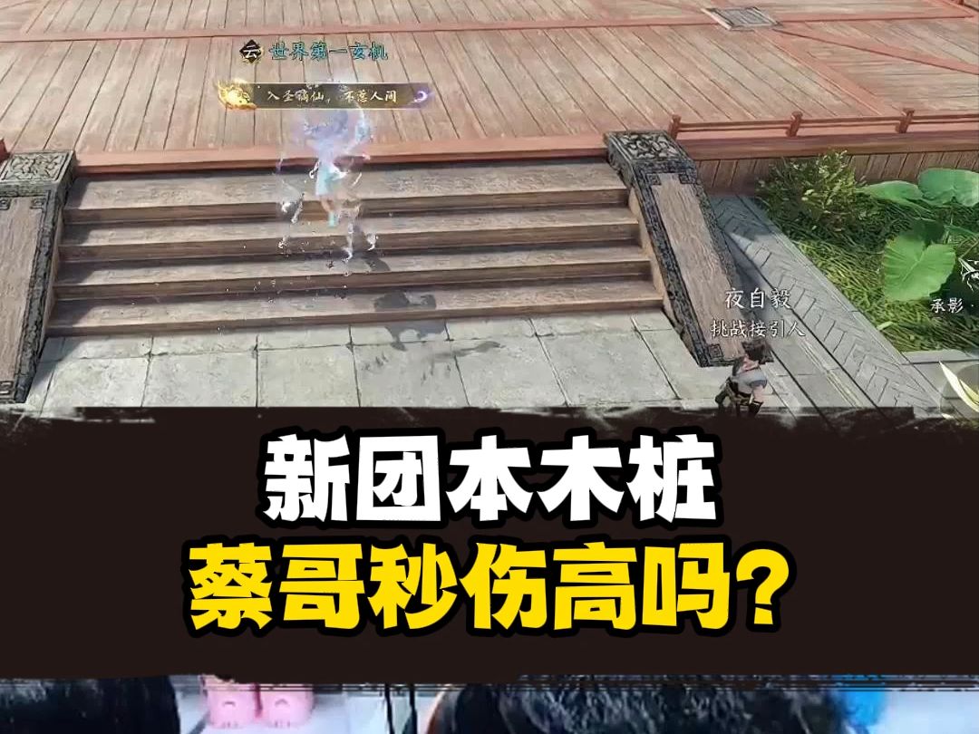 新团本木桩大家秒伤多少？