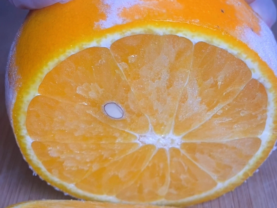 沉浸式切冻水果，声音沙沙的超解压！~